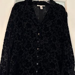 Black velvet blouse beautiful